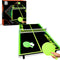 THE  Glow-In-The-Dark 40” Table Tennis Set, Includes Tabletop, 2 Balls, 2 Paddles